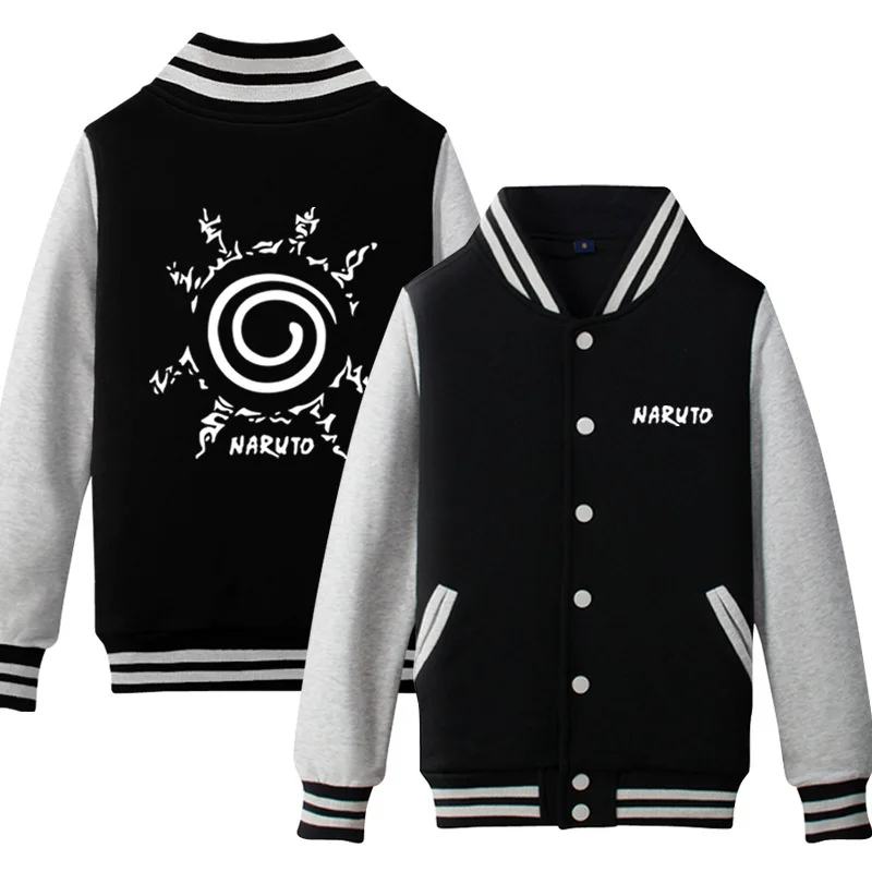 

Higher Quality Anime Clothing Man Sweater Naruto Hoodie Blue Baseball Jacket Woman Sweatshirt Go Out Relaxation Outer Jersey