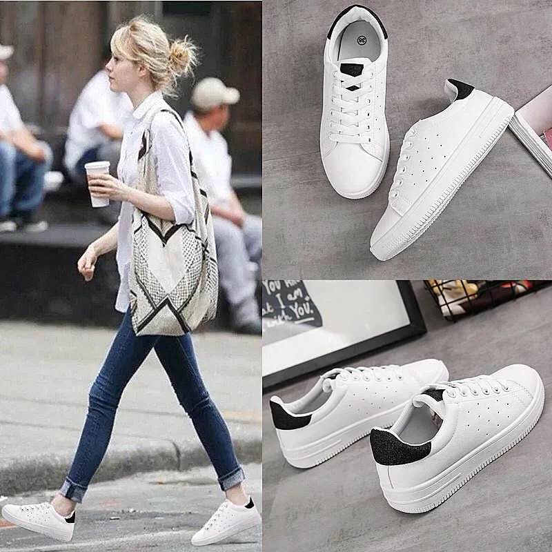 

Spring Shoes Women's 2019 New Style Genuine Leather White Shoes Women's Breathable Flat Low Top WOMEN'S Casual Shoes