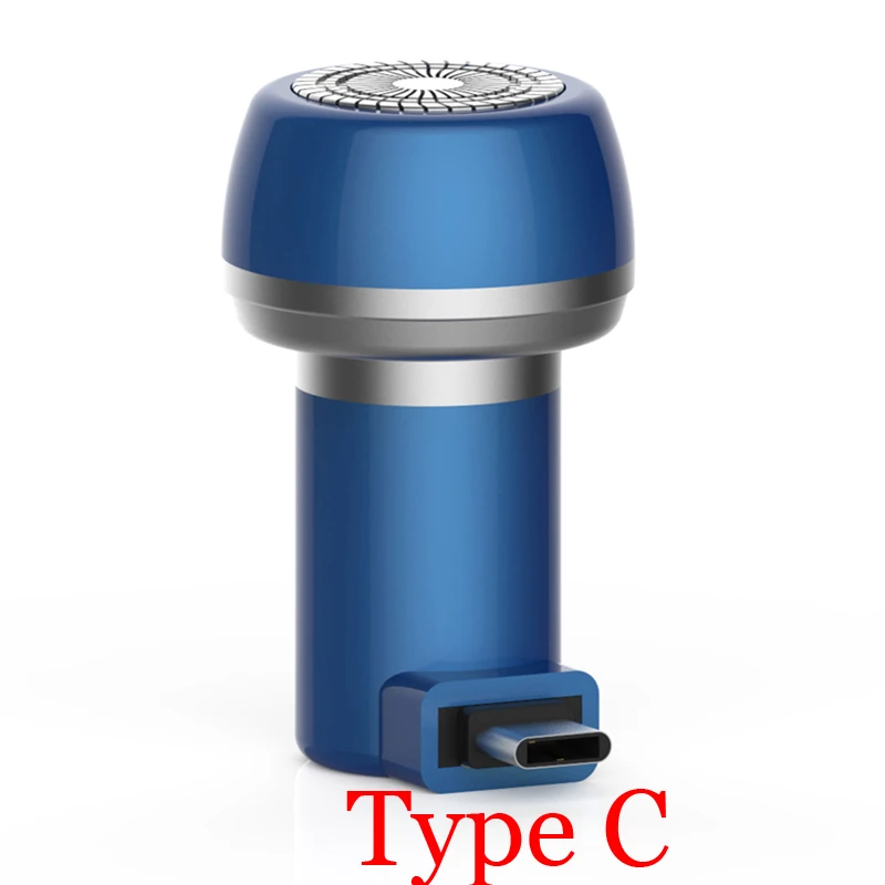 Royal Blue Type C Мини Магнитный всасывающий телефон Эпилятор женский Электробритва Моющаяся водостойкая бритвенная машина триммер для удаления волос перезаряжаемый - Цвет: Royal Blue Type C