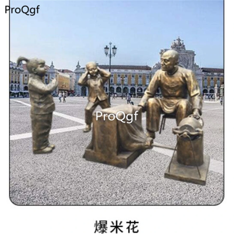 Ngryise 1Pcs A Set people garden use decoration statue - Цвет: 9