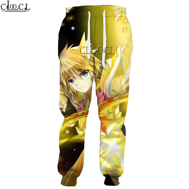 

HX Anime The Knights of The Zodiac Saint Seiya Trousers 3D Print Men Women Fashion Sweatpants Harajuku Streetwear Casual Pants