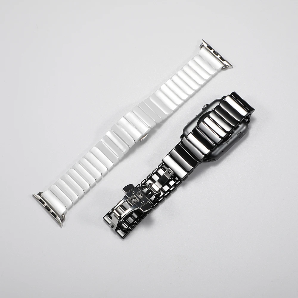 Керамический ремешок для apple Watch band 4(iwatch 5) 44 мм 40 мм apple watch 3 2 1 ремешок 42 мм 38 мм ремешок-бабочка