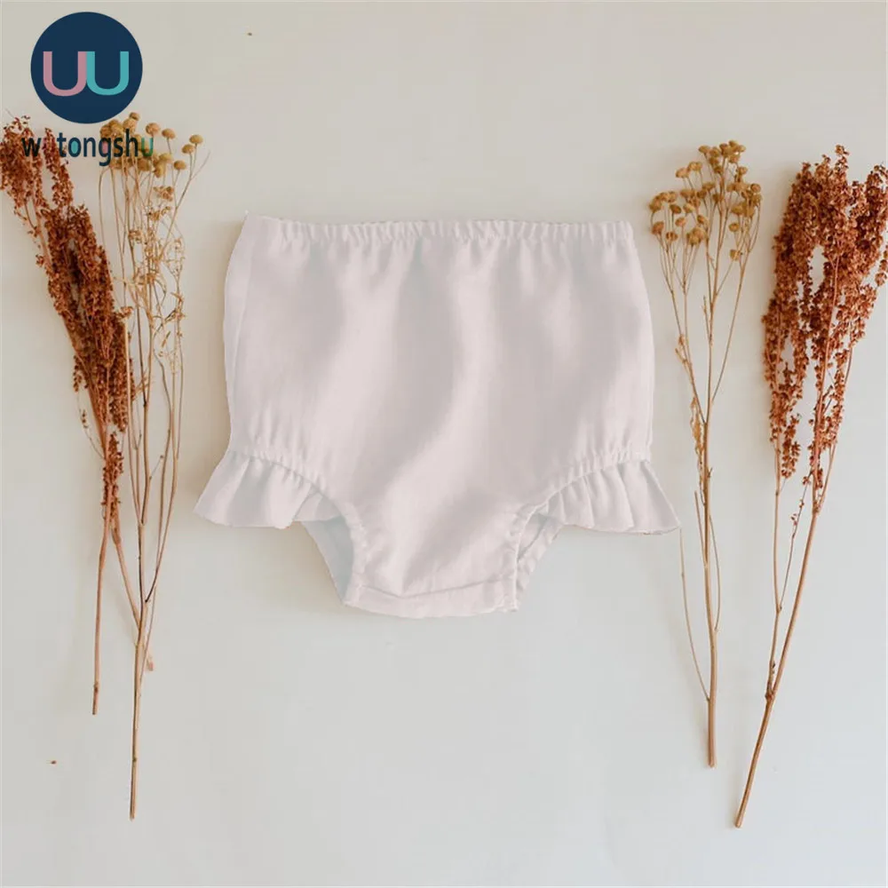 Infant Kids Baby Girl Solid Shorts Cotton Bottoms PP Shorts Bloomers Children Girls Summer Panties For 0-2Y