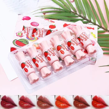 

Lip Glaze Durable Moisturizing Waterproof Non-marking Non-stick Cup Easy To Color Liquid Lip Gloss Lipstick 2020 New