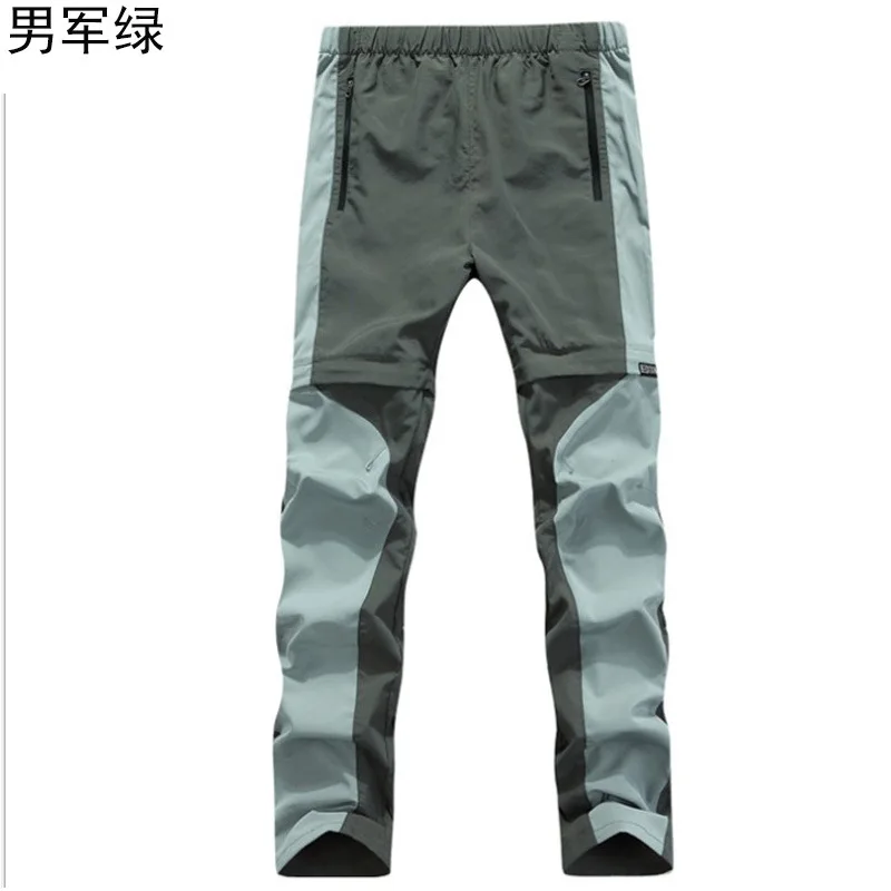Summer New Style Outdoor Fishing Quick Drying Pants Men And Women Two Deconstructable Trousers Outdoor Climbing Pants Quick-Dryi