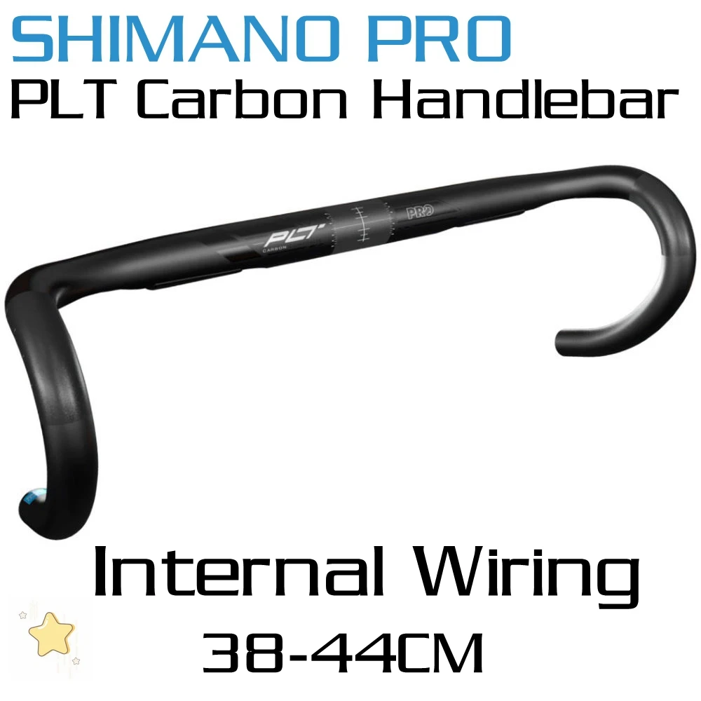 SHIMANO PRO PLT Carbon Handlebar Road Bike Ergonomic Comfort