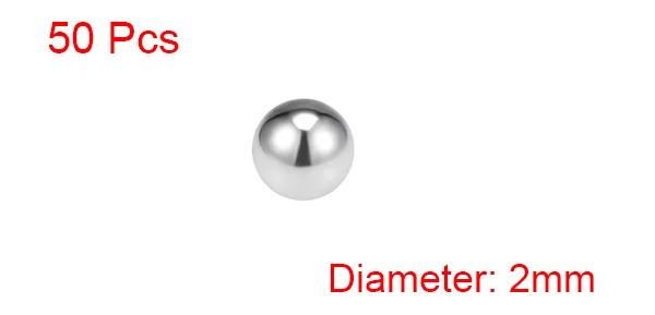 Uxcell 50-1000 шт 2 мм 2,5 мм 3 мм 3,5 мм 4 мм 4,5 мм 5 мм подшипниковые шарики 304 из нержавеющей стали G200 прецизионные шарики