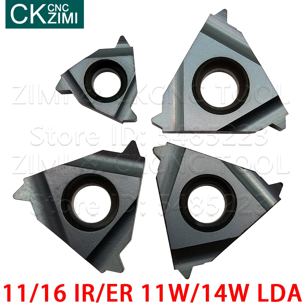 

11IR 16IR 16ER 11W 14W LDA Indexable Insert Threading Blade CNC Lathe Turning Tools Carbide Insert for stainless steel and steel