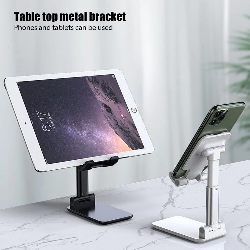 Portable Desktop Folding Lifting Bracket Mobile Phone Stand Desktop Holder Table Desk Mount For Phone Tablet Portable phone stand for car