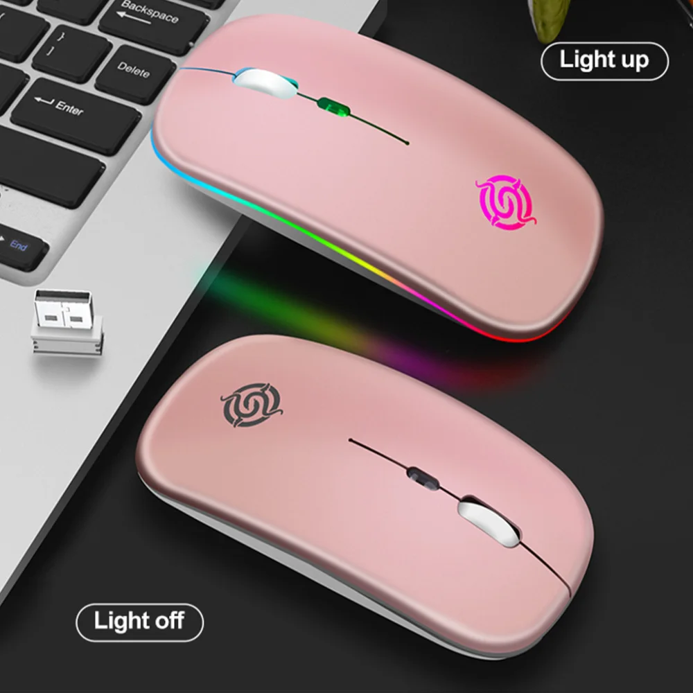 best wireless gaming mouse BM110 Wireless Mouse Bluetooth 2.4G RGB Rechargeable Mouse Wireless Silent Mause LED Backlit Ergonomic Game Mouse For Laptop PC silent wireless mouse