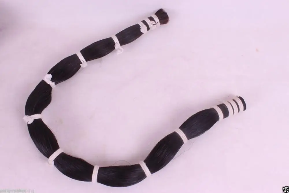 500g Bow Hair For Violin Viola Cello Bow Horse Tail Natural Black High