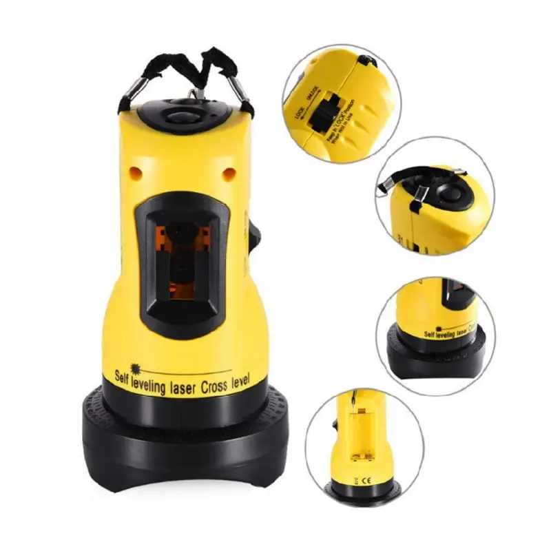 

OOTDTY Infrared Ray Level 360° Self Leveling 2 Cross Lines Gradienter for Construction A5YD