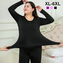 Плюс Размер 6XL женское термобелье Женские флисовые подштанники для женщин сексуальная Термоодежда теплая Ropa Termica Mujer