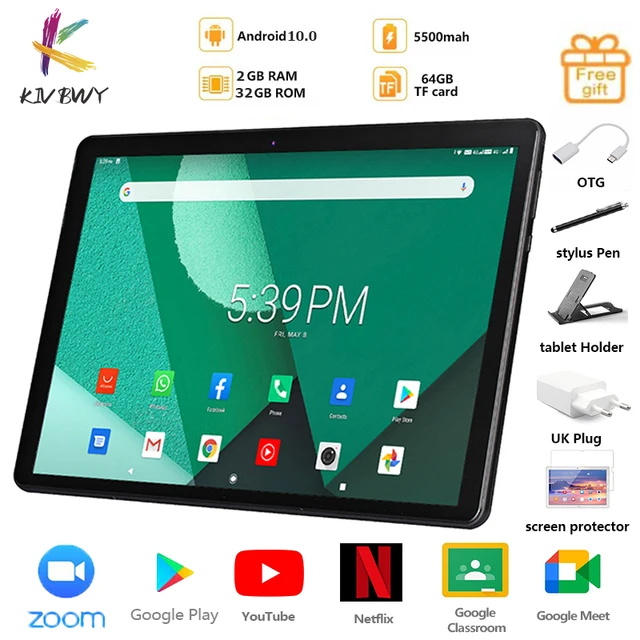 $US $95.20 New Arrival 4G LTE Tablets 10.1 Inch Android 10.0 Octa Core Google Play Dual 4G SIM Cards GPS zoom  Bluetooth WiFi Tablet Pc