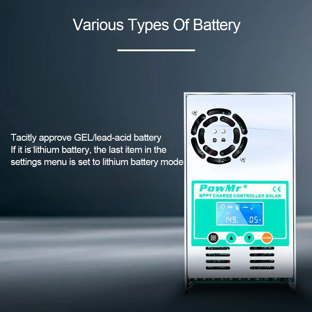 

Hot New MPPT-60A Safe Reliable Discharge Controller Solar Charge 12/24/36/48V Auto-Max DC190V Input Solar Controller With Fan