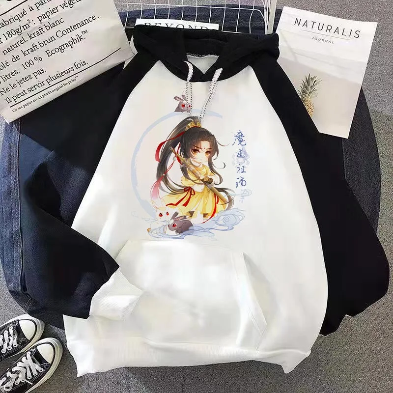 Зеленый Аниме Mo Dao Zu Shi Косплей Wei WuXian Lan WangJi BL зимнее Теплое повседневное пальто унисекс толстовки ChenQingLing Толстовка - Цвет: Зеленый