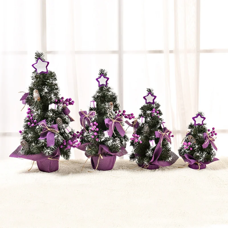 

50/40/30cm Mini Christmas Trees Xmas Decorations Small Tree Placed In The Desktop Christmas Festival Home Ornaments