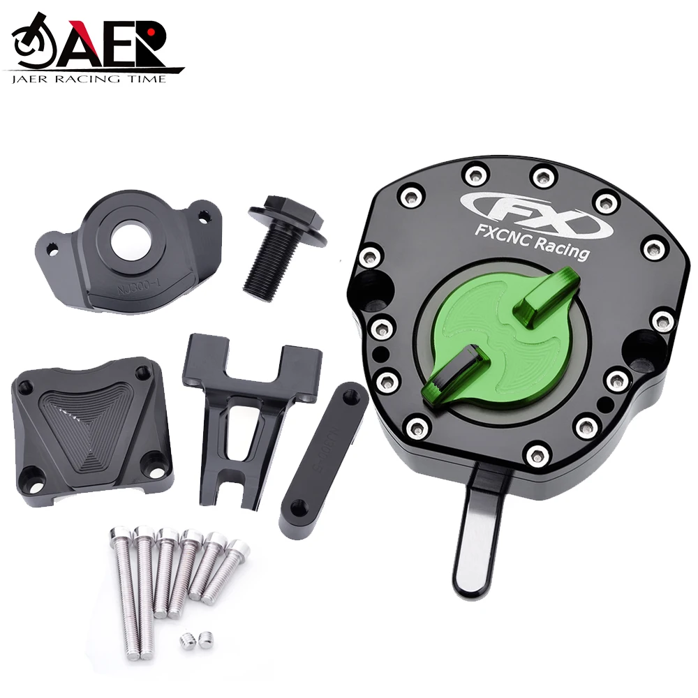 

JAER CNC Steering Damper Reversed Safety with Mount Bracket for Kawasaki Ninja 300 2013-2015 Ninja 250R 2008-2014