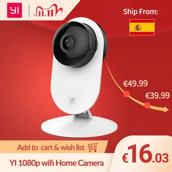 

YI 1080p Home Camera Indoor Wireless IP Office/Baby/Pet Monitor Security Surveillance System EU Edition Cloud Service Available
