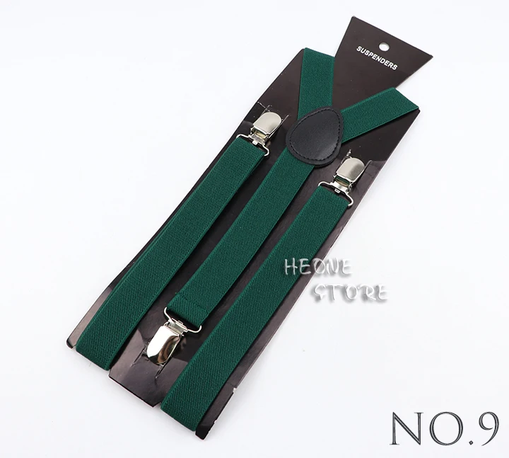 Hot Deals Solid Color Elastic Leather Suspenders Men Women Classic Adjustable Straps For Shirt Pants Skirts Wedding Accessories