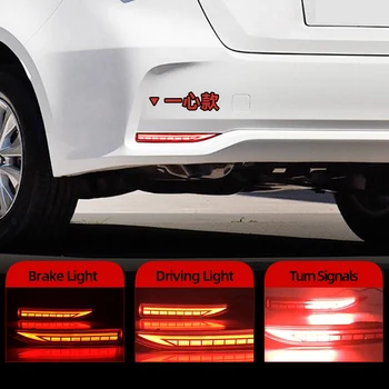 

2PCS Car LED Reflector Car LED Rear Fog Lamp Bumper Light Brake Light Dynamic Turn Signal For Toyota Corolla 2019 2020