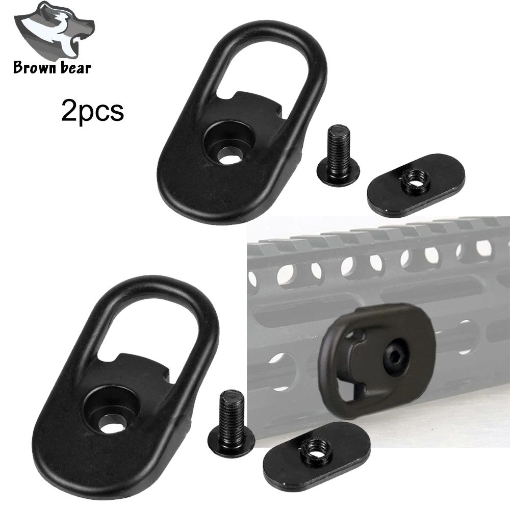 

2PC Tactical Keymod Handguard Forward Sling Attachment Point Sling Swivel Mount Adapter for MP MOE MS3 Hunting Rifle Accessories