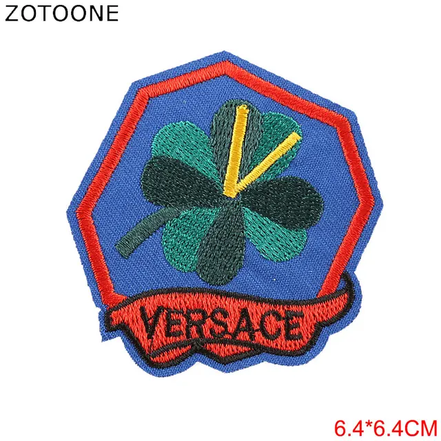 ZOTOONE Round UFO Parches Embroidered Iron on Patches For Clothing DIY Motif Stripes Clothes Stickers Alien Astronaut Badges E PE1820CT