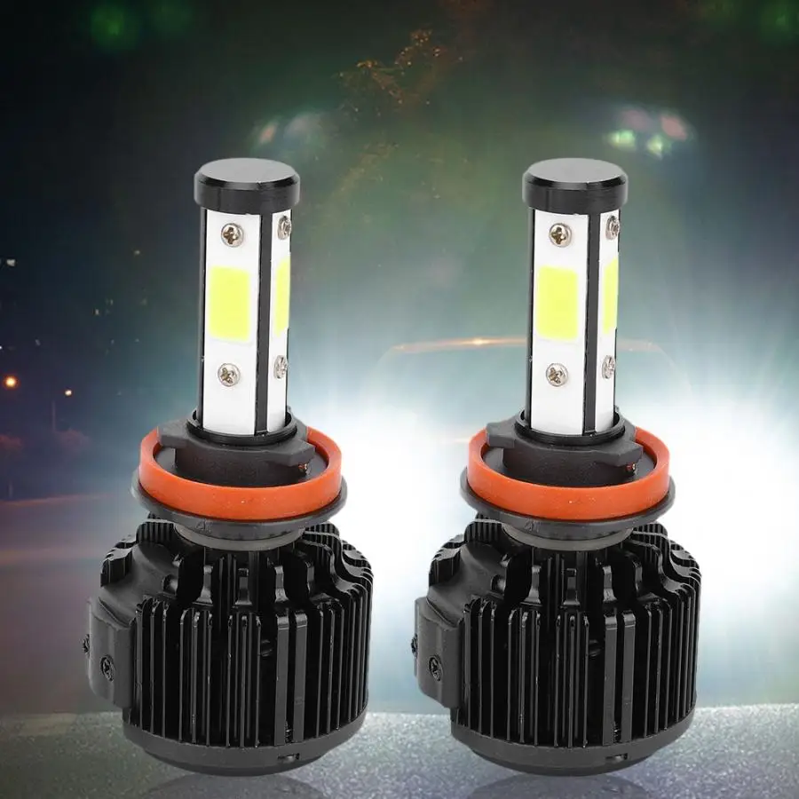 led headlight 2 Pcs Headlight Bulb 9~32V Aviation Aluminum 6500K 8000LM 50W IP67 Bulb Car Styling