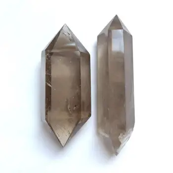 

High Quality & Beautiful Natural Smoky Quartz Hand Carved Crystal Point Wand For Present Or Collection ZY