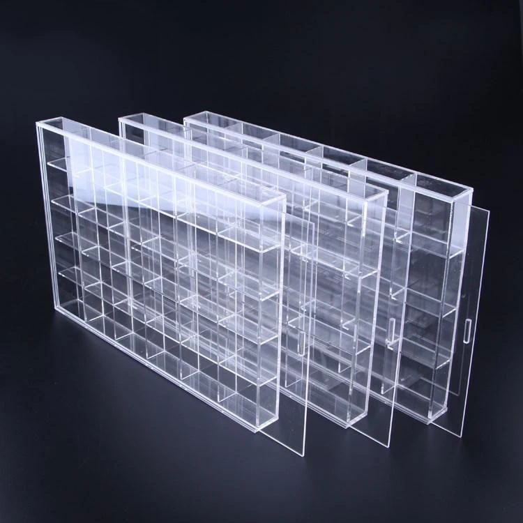 New Transparent Jewelry Acrylic Display Show Box Case Tray Stand Protection Cube 