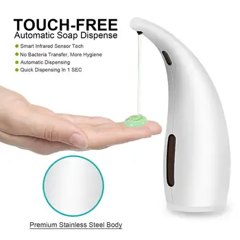 

300ML Automatic Soap Dispenser Waterproof Washable Resistant Infrared Sensor Touch-Free Sanitizer Dispenser Hand Washing Tools