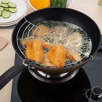 

K-STAR Semicircular Stainless Steel Lek Oil Shelf Steam Rack Adiabatic Tool Kitchen Cooking Tool Home Use 2020 New