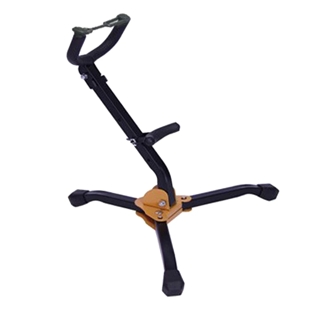 Sax Floor Stand Support Stainless Steel & Sponge For Tenor Saxophone Part