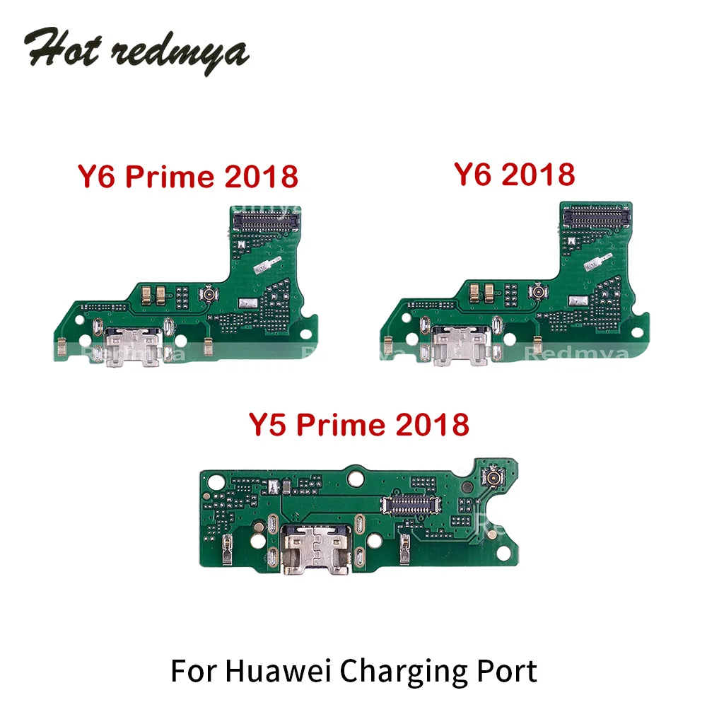 

Charging Dock For Huawei Y6 Y5 Prime 2018 USB Charging Port Connector Flex Cable Microphone Module Board Replacement Parts