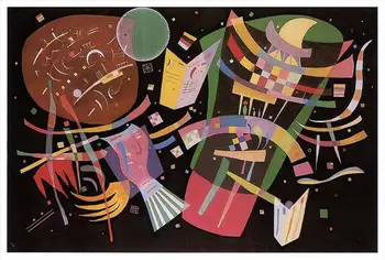 

Hand Painted Art Paintings by College Teachers - Composition X Abstract Wassily Kandinsky - Oil Painting on Canvas