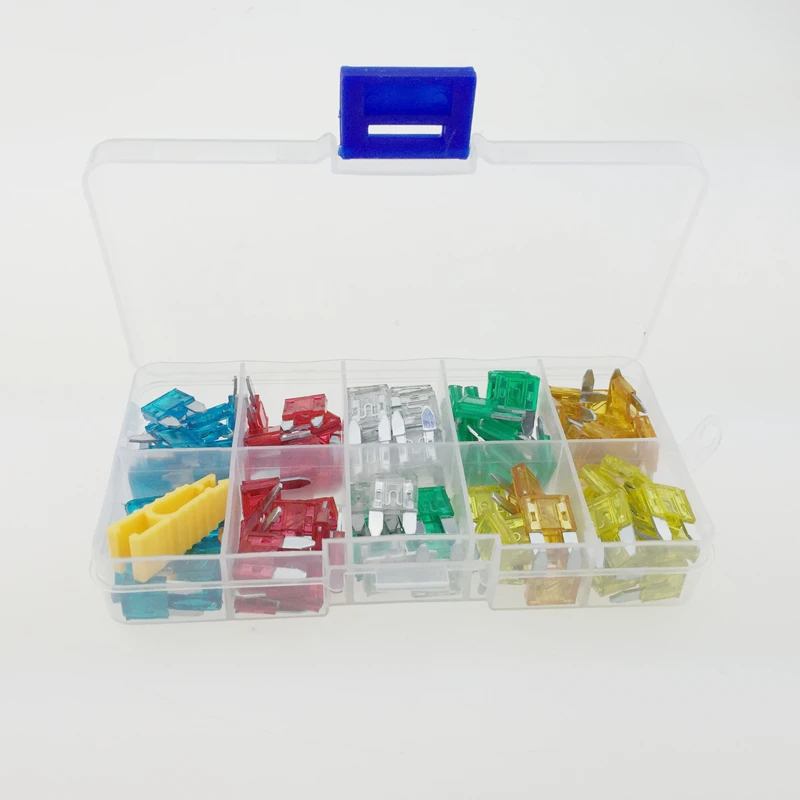 120pc MINI Blade Fuse Assortment Auto Car Motorcycle SUV FUSES Kit APM ATM