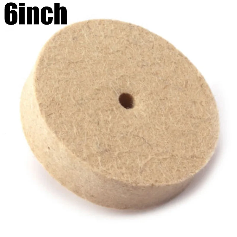 

1 шт. 6 дюймов 150 мм шерстяные полировальные диски, полировальные диски, угловая шлифовальная машина, войлочный полировальный диск для металла, мрамора, стекла, керамики