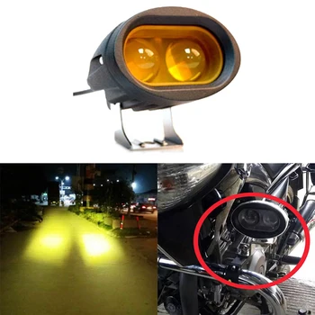 

Lamp LED Work Light Spot Bar W/ Mounting Bracket 4D Lens Yellow ATV Car
