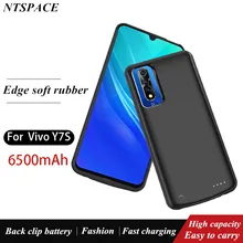 NTSPACE Мобильный Внешний аккумулятор, крышка для Vivo Y7s, портативный чехол-аккумулятор 6500 мАч, задняя крышка аккумулятора