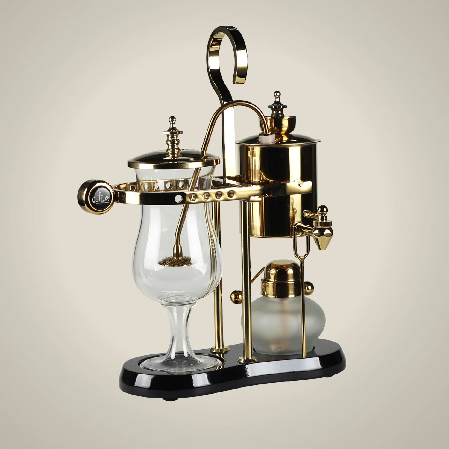 

Royal Belgian Retro Coffee Pot Manual Coffee Machine Siphon Steam Coffee Business Suit Gift Box Stainless Steel