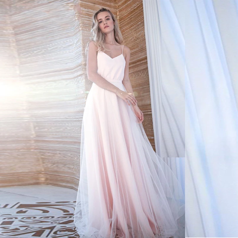 

Verngo 2020 Simple Evening Dress Fashion A-line Evening Gown V-Neck Formal Dress Long Dress Party Vestido Longo Festa