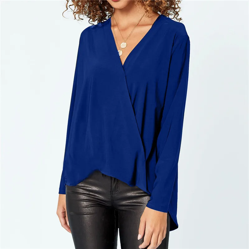 

Chiffon Blouse Plus Size Harajuku 2020 Summer Casual Polyester Chiffon V-Neck Fashion 2020 Korean Top Vintage Shirt