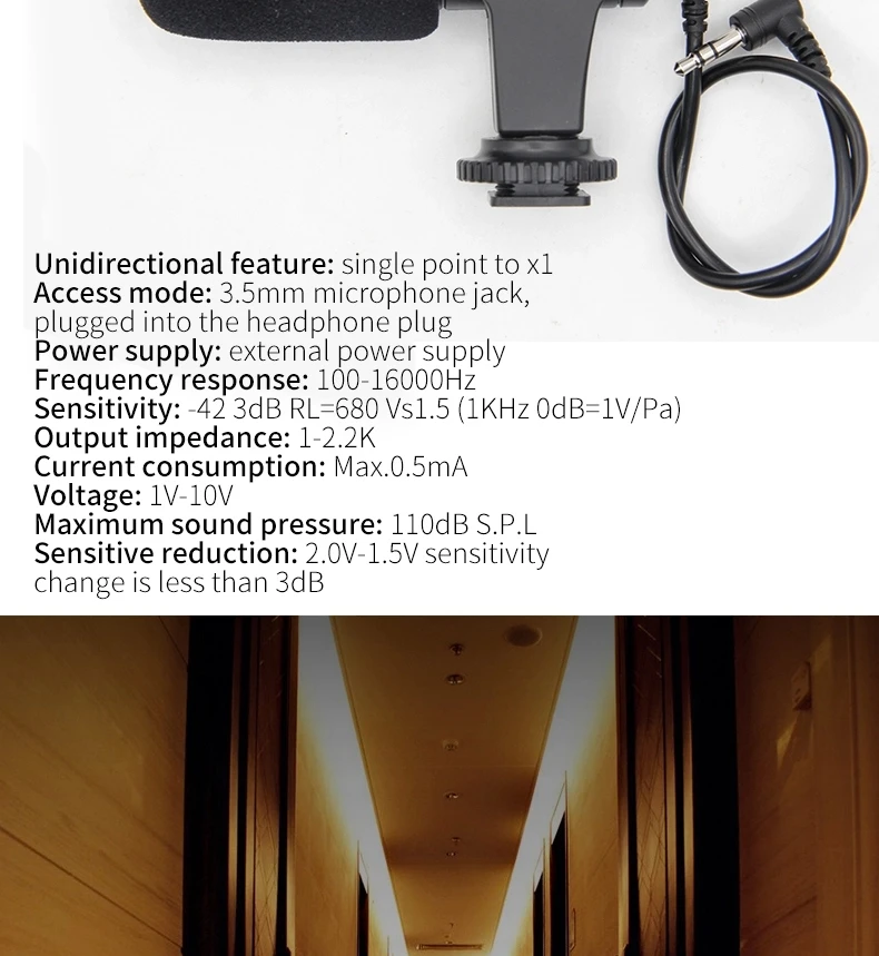 FELYBY MIC-06 Профессиональный DSLR конденсаторный интервью с микрофоном видео Запись микрофон записывающая видеокамера для производства фильмов микрофон