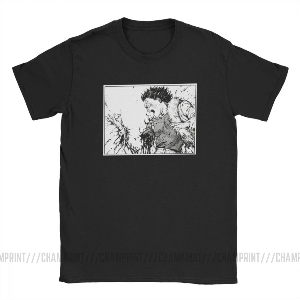 Billige Männer Akira Tetsuo Zu Verlieren Arm T Shirts Manga Kaneda Japanischen Anime Neo Tokyo 100% Baumwolle Kurzarm Tees Geschenk idee T Shirts