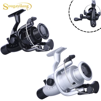 

Sougayilang Black/ Sliver Carp Fishing Reel Powerful Rear Brake 5.1: 1 Spinning Fishing Reel Aluminum Spinning Fishing Wheel