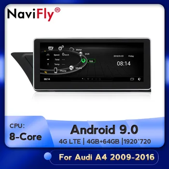 

NaviFly Car Multimedia Player Navigation gps for Audi A4L B8 A5 2009-2017 Android 9.0 IPS 10.25 inch 4GB+64GB Octa core 4G LTE