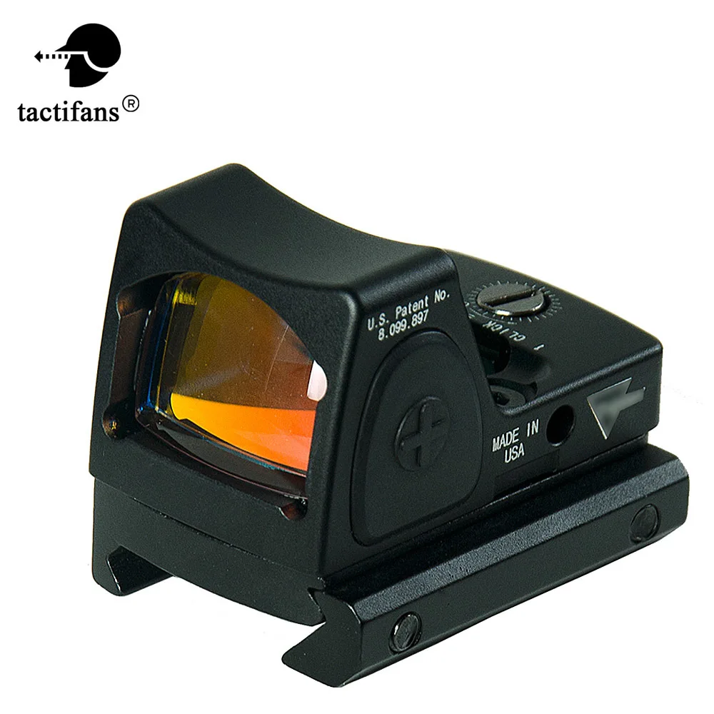 

Tactical Mini RMR Style 1x Reddot Sight Rifle Scope Collimator For Picatinny Rail Glock Base Mount 6 Moa M9410 Hunting Accessory