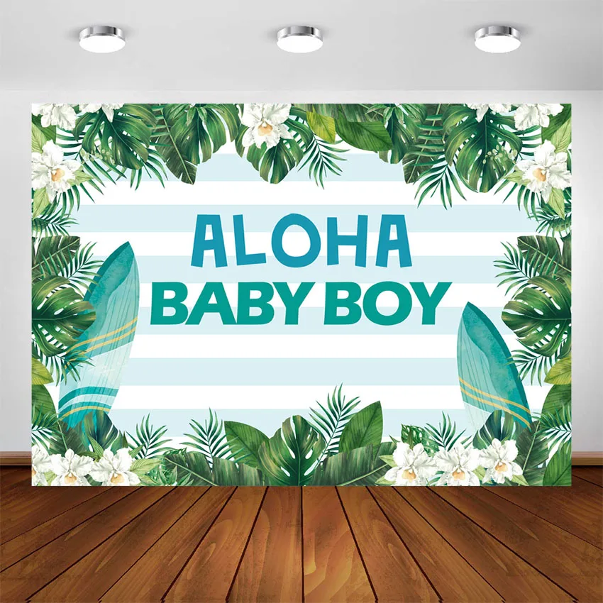 Фон для фотографирования детей Aloha Тропический гавайский Луау декорация