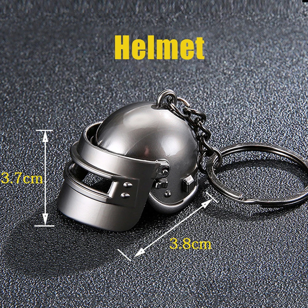 PUBG-Keychain-Armor-Bag-Key-Chain-Helmet-Pan-98K-Gun-Alloy-Keyring-Jewelry-FPS-Game-Fans (3)