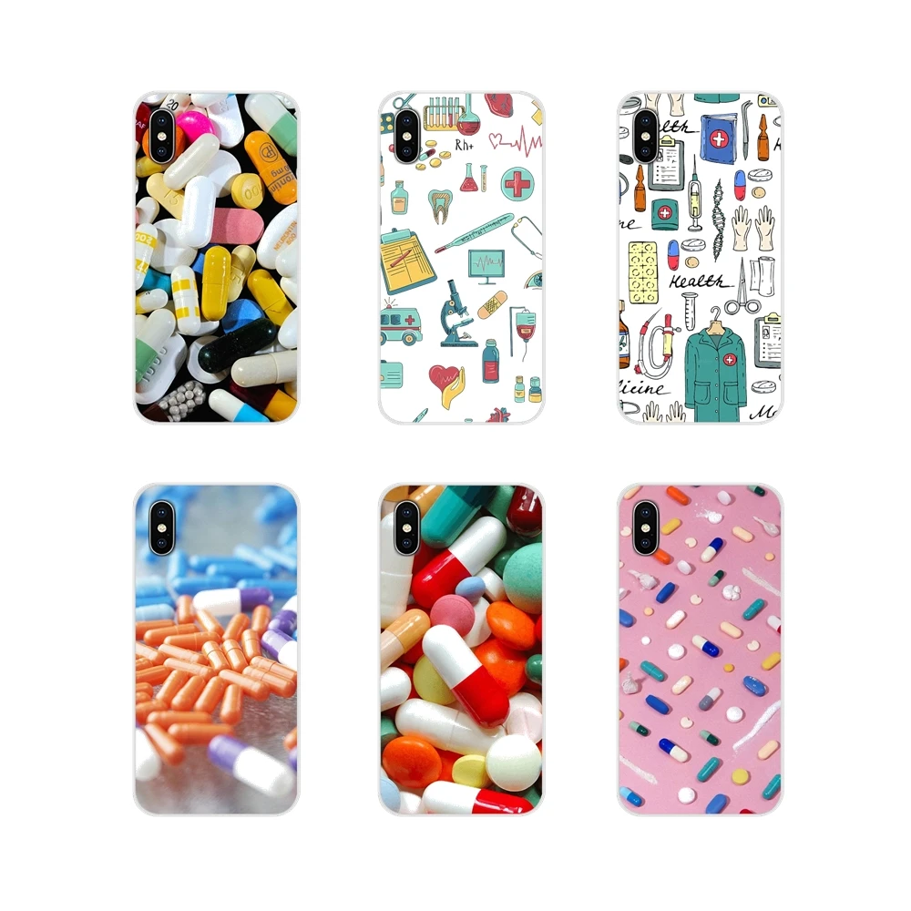 

Accessories Phone Cases Covers For Xiaomi Redmi 4A S2 Note 3 3S 4 4X 5 Plus 6 7 6A Pro Pocophone F1 Medical Pills